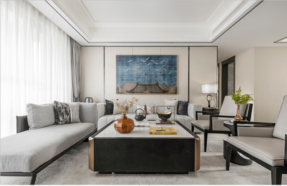 新中式风格家装设计室内装修效果图-客厅 新中式风格家装设计室内装修效果图-客厅