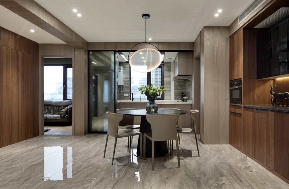 现代简约风格室内家装案例效果图-餐厅 现代简约风格室内家装案例效果图-餐厅