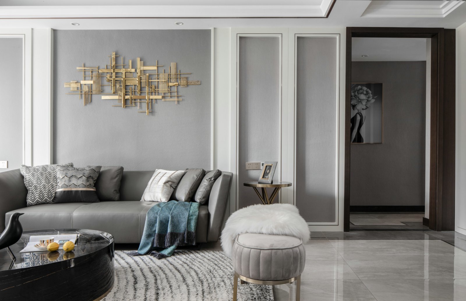 现代欧式风格家装设计室内装修效果图-客厅 现代欧式风格家装设计室内装修效果图-客厅