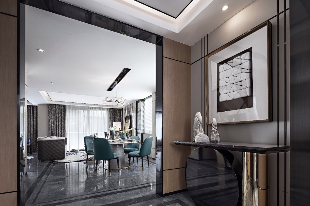 新中式风格别墅室内设计家装案例-餐厅 新中式风格别墅室内设计家装案例-餐厅